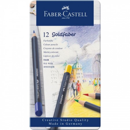 Chì Màu Goldfaber, Hộp Thiếc 12 Màu